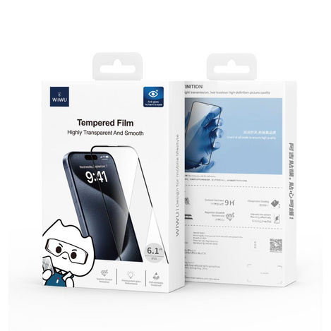 WIWU szkło hartowane kryształowe do iPhone 16 Plus 6,7" GT-009