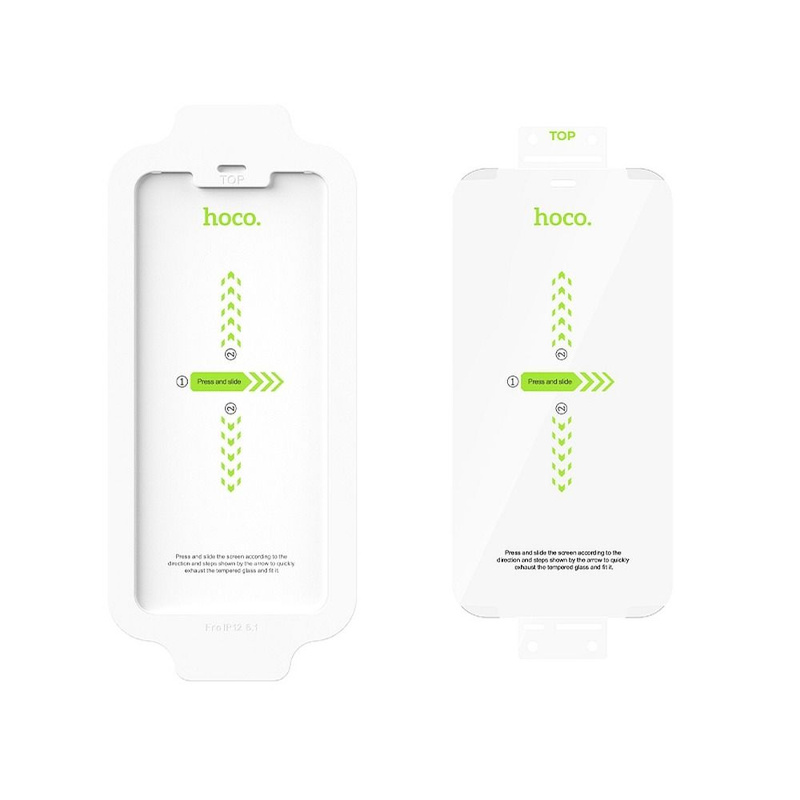 HOCO szkło hartowane kwarcowe Easy Stick HD FULL GLUE do Iphone 12 Pro Max ( 2 sztuki ) A22