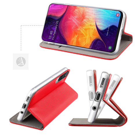 Etui Smart Magnet do Xiaomi Redmi 13c 4G czerwone