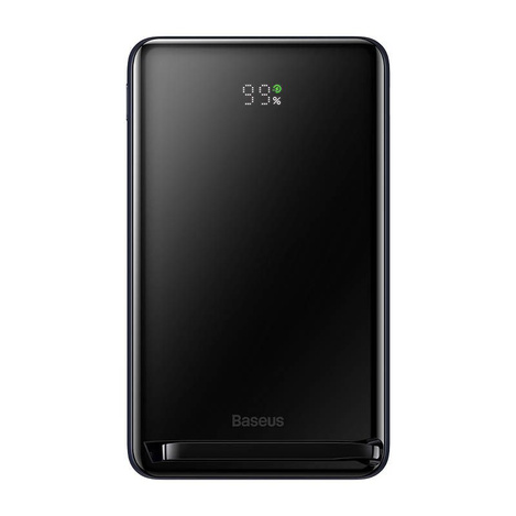 Baseus Magnetic Bracket powerbank z bezprzewodowym ładowaniem MagSafe 10000mAh 20W Overseas Edition niebieski (PPCX000203) + kabel USB Typ C Baseus Xiaobai Series 60W 0,5m