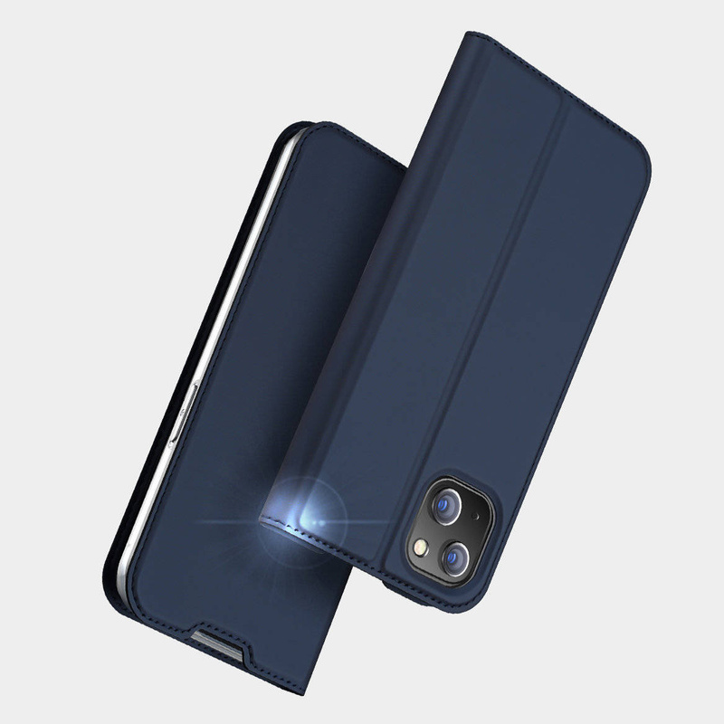 Dux Ducis Skin Pro Holster Flip Cover for iPhone 14 Max blue