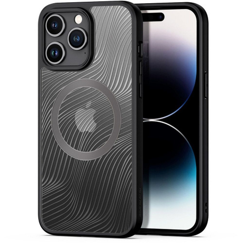 Gepanzerte Hülle für iPhone 15 Pro Max mit MagSafe Dux Ducis Aimo Mag – schwarz