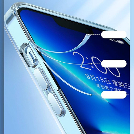 Kingxbar Elegant Series Hülle iPhone 13 Pro Max Hülle Rückseite transparent