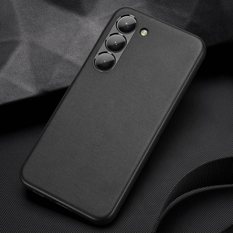 Dux Ducis Grit Hülle für Samsung Galaxy S23+ elegante Hülle aus Kunstleder MagSafe schwarz