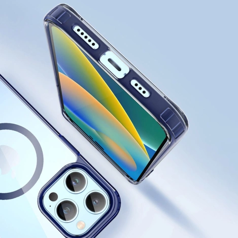 Dux Ducis Clin2 case for iPhone 14 Pro magnetic MagSafe cover blue