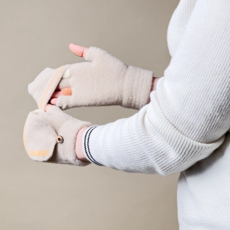 Winter-Handyhandschuhe für Damen/Kinder – weiß