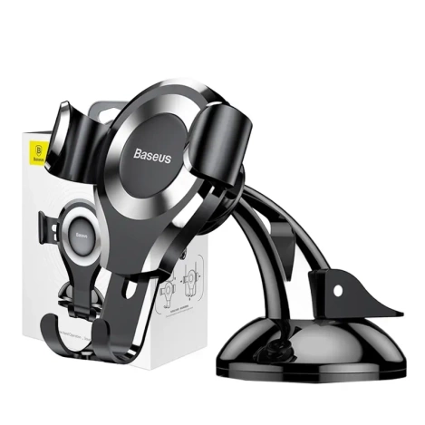 Baseus Osculum - Grawitacyjny uchwyt samochodowy na deskę rozdzielczą (srebrny)