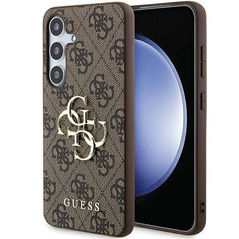 Oryginalne Etui GUESS hardcase 4G Big Metal Logo GUHCSA354GMGBR do Samsung Galaxy A35 brązowy