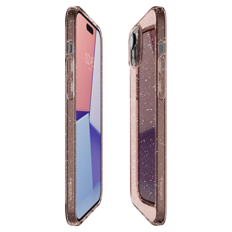 Spigen LIQUID CRYSTAL IPHONE 15 GLITTER CRYSTAL ROSE