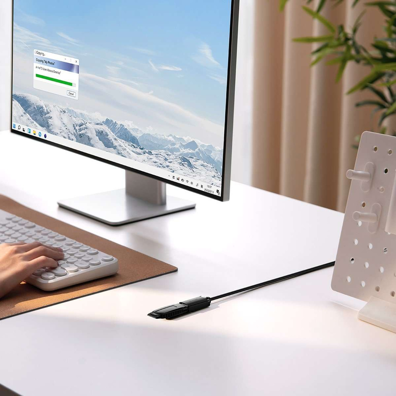USB 3.0-Verlängerungskabel 1 m Baseus AirJoy-Serie – schwarz