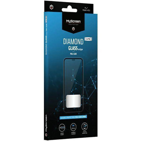 Hartowane szkło MyScreen LITE Diamond Glass edge Full Glue do Iphone 15 (6,1") czarne