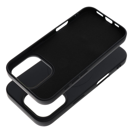 Futerał SILICONE MAG COVER (big hole) kompatybilny z MagSafe do IPHONE 16 Pro czarny