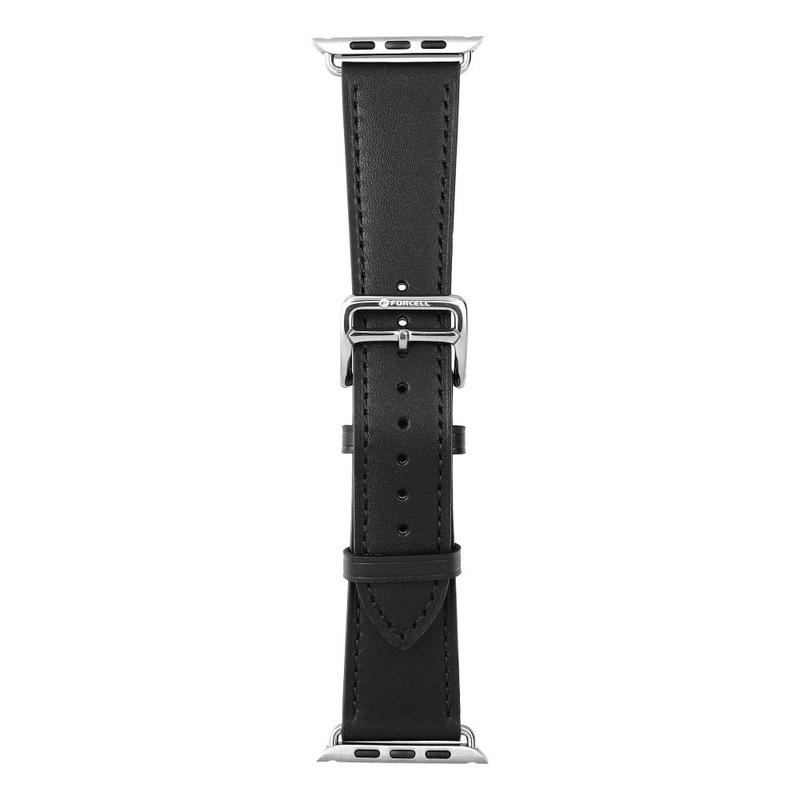 Pasek do Apple Watch Forcell F-Design FA20 magnetyczny skóra ekologiczna 38 / 40 / 41 mm czarny