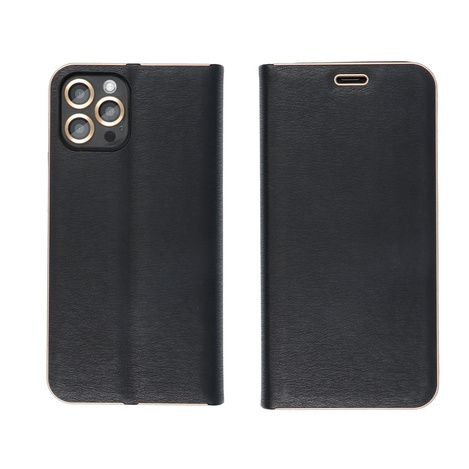 Kabura LUNA Book Gold do SAMSUNG S24 FE czarny