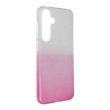 Futerał SHINING do SAMSUNG S25 Plus transparentny różowy