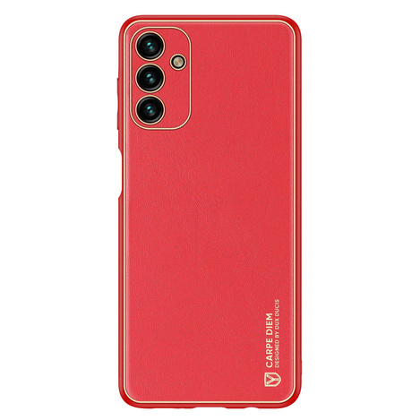 Dux Ducis Yolo elegante Hülle aus ökologischem Leder für Samsung Galaxy A13 5G rot