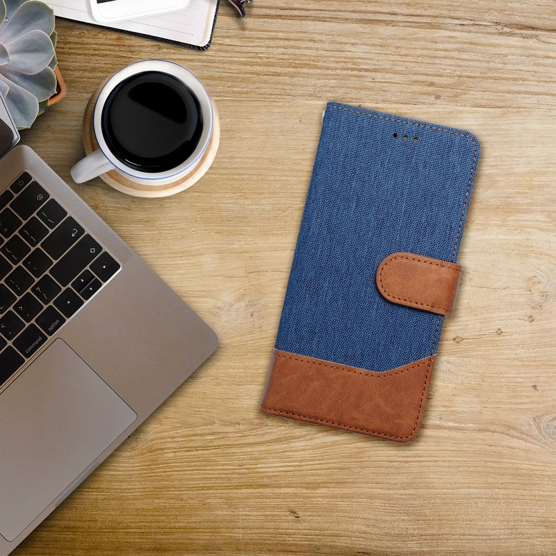 Kabura JEANS Book do SAMSUNG A15 4G / A15 5G niebieski