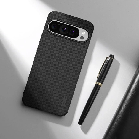 Nillkin Super Frosted Shield Pro magnetische Hülle für Google Pixel 9 Pro – Schwarz