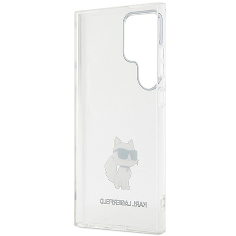 Oryginalne Etui KARL LAGERFELD hardcase IML Choupette KLHCS24LHNCHTCT do Samsung Galaxy S24 Ultra przezroczysty