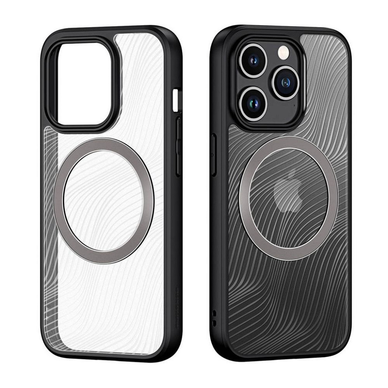 Armored case for iPhone 15 Pro with MagSafe Dux Ducis Aimo Mag - black