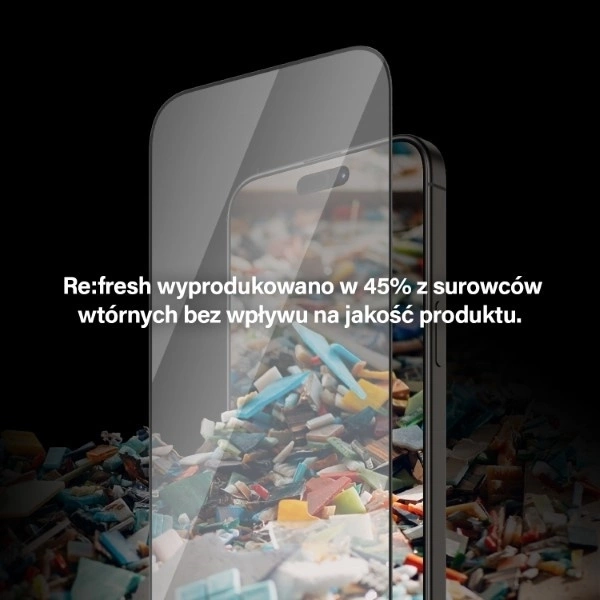 Szkło PanzerGlass Re:fresh Glass na iPhone 15 Pro Max z pozycjonerem