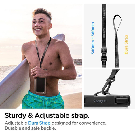 Spigen A610 UNIVERSELLES WASSERDICHTES SCHWIMMERGEHÄUSE KRISTALLKLAR