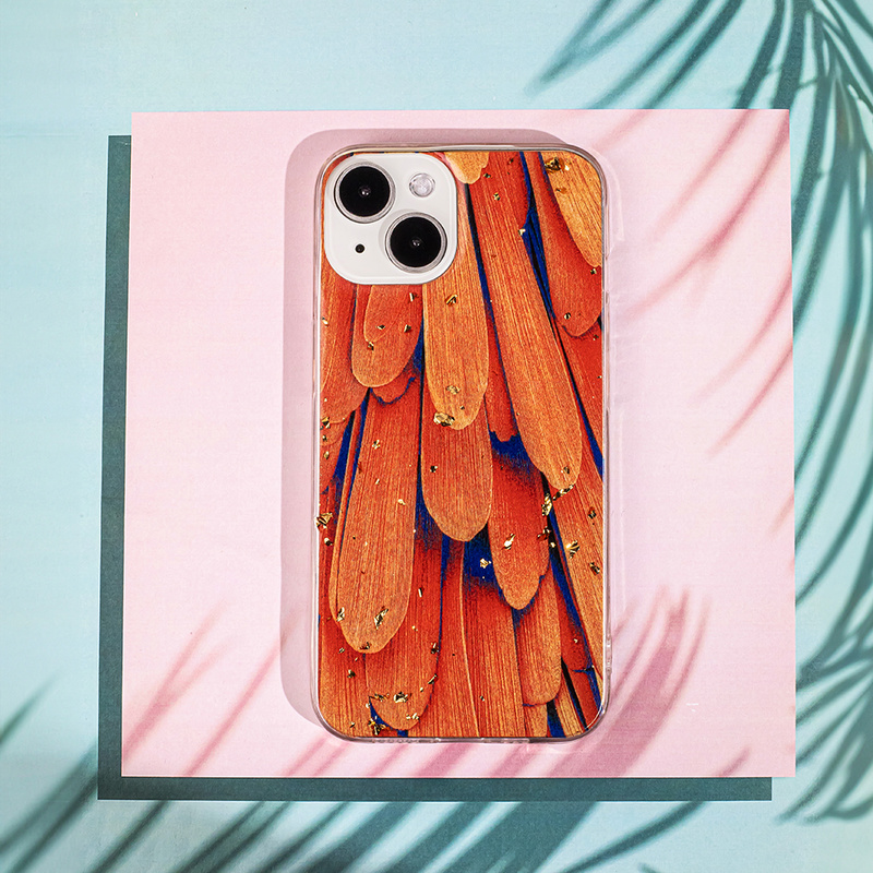 Nakładka Gold Glam do Samsung Galaxy A14 4G / A14 5G Orange