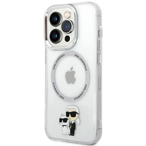 Karl Lagerfeld KLHMP13LHNKCIT iPhone 13 Pro 6,1&quot; Hardcase transparent Ikonisches Karl&amp;Choupette Magsafe