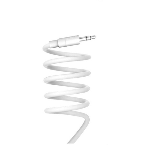 KABEL STEREO DENMEN JACK DO JACK 3,5 CALA BIAŁY 1M DX01