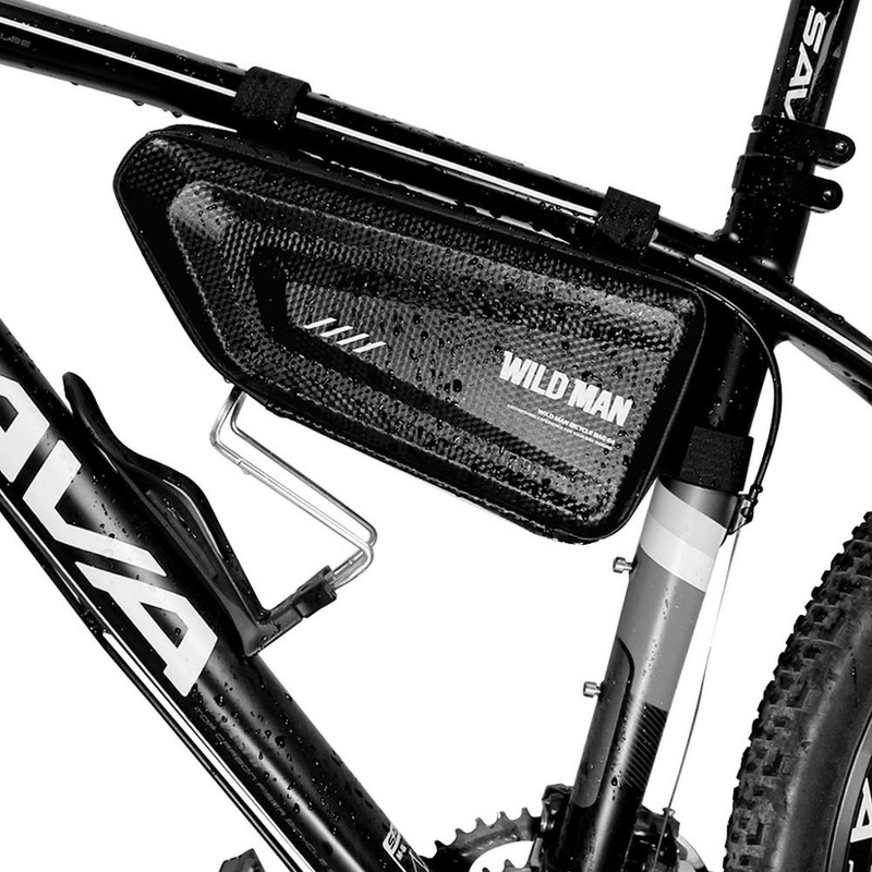 Uchwyt rowerowy / trójkątna torba pod ramę na zamek WILDMAN E4 1,5L 4" - 7"