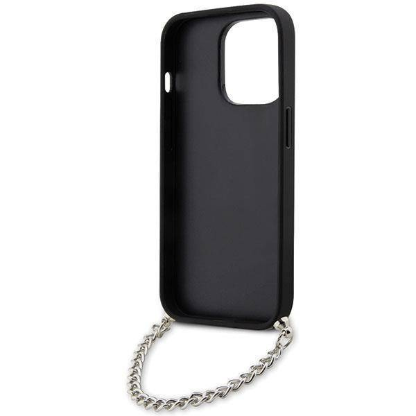 Karl Lagerfeld KLHCP14LSACKLHPG iPhone 14 Pro 6,1" Silber/Silber Hardcase Saffiano Monogram Chain
