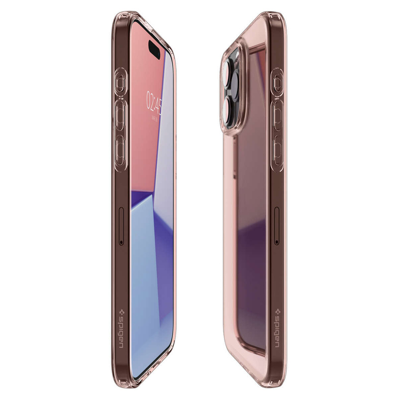 Spigen Crystal Flex, Rosenkristall – iPhone 15 Pro Max