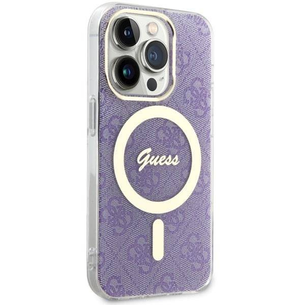 Guess GUHMP14LH4STU iPhone 14 Pro 6.1" lila/lila Hardcase 4G MagSafe