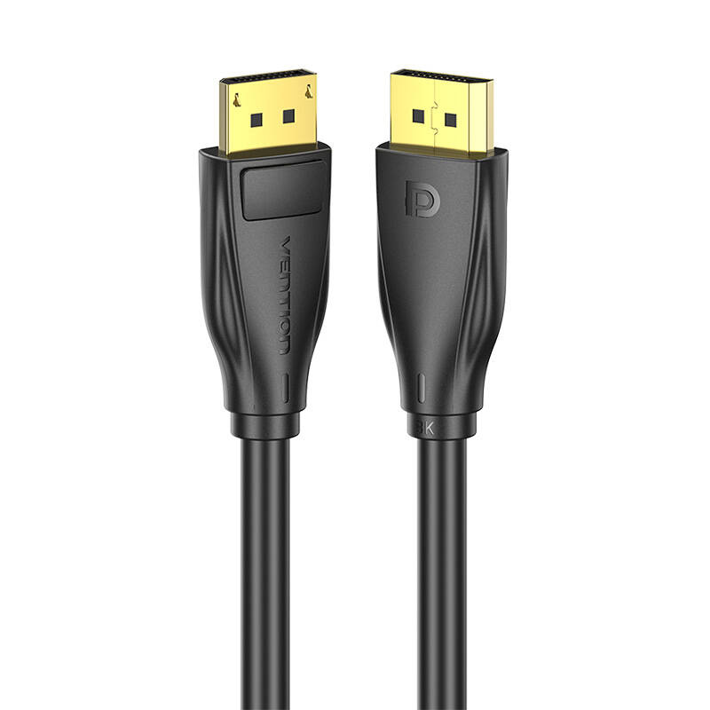 Kabel DisplayPort 1.4 Vention HCDBH 2m, 8K 60Hz/ 4K 120Hz, czarny