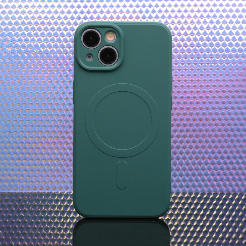 Nakładka Simple Color Mag do iPhone 16 Plus 6,7&quot; ciemnozielona