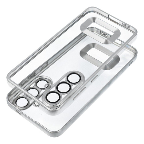 Futerał GLAM do SAMSUNG A34 5G srebrny