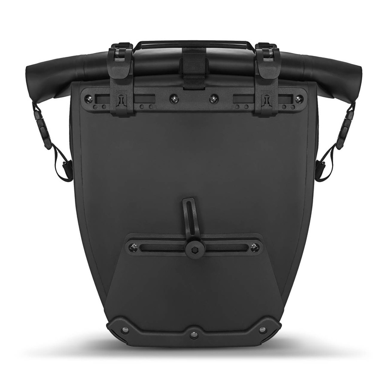 Wozinsky wodoodporna torba rowerowa sakwa na bagażnik 25l 2w1 czarny (WBB24BK)