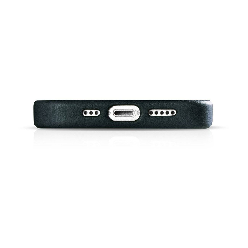 iCarer Oil Wax Premium Leather Case iPhone 14 Magnetic Leather Case with MagSafe dark blue (WMI14220701-BU)