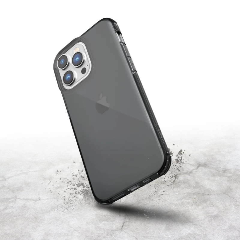 Raptic X-Doria Clear Case iPhone 14 Pro gepanzerte Hülle grau