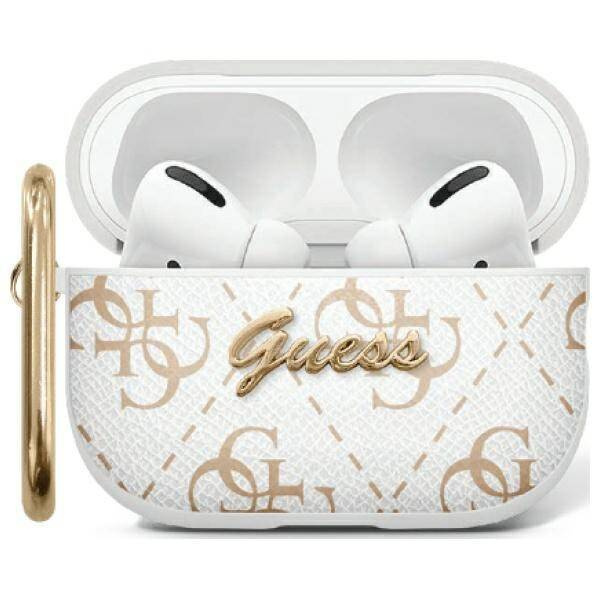 Case APPLE AIRPODS 1 / 2 Guess Cover Hook (GUA2PG4GPH) white