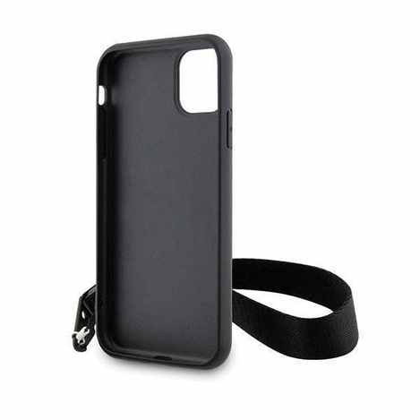 Karl Lagerfeld KLHCN61SAKLMBSK iPhone 11 / Xr 6,1&quot; schwarz/schwarzes Hardcase Monogram Losange Saffiano