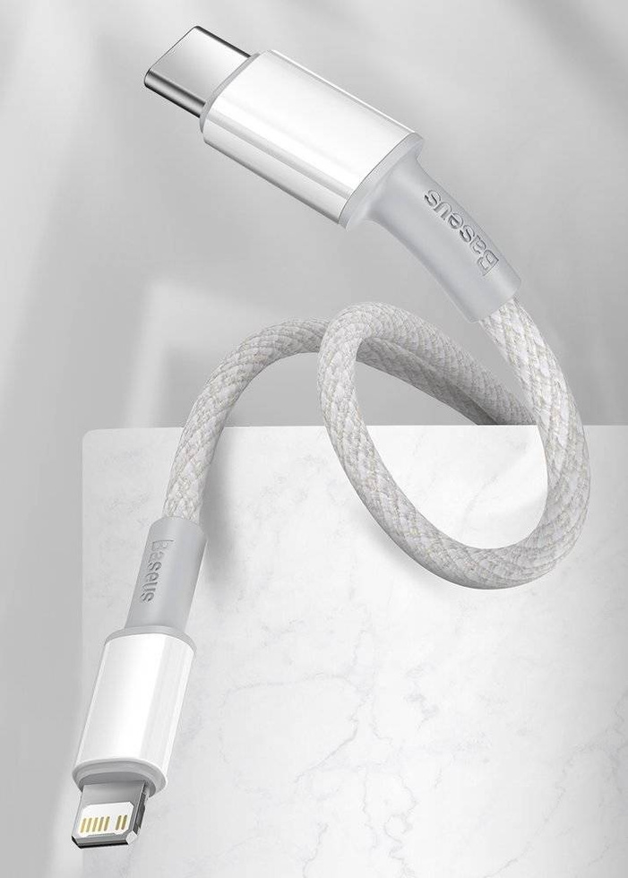 Baseus kabel USB Typ C - Lightning szybkie ładowanie Power Delivery 20 W 2 m biały (CATLGD-A02)