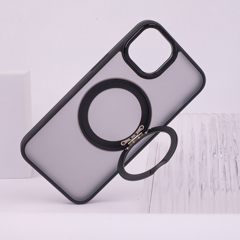 Nakładka Mag Ring Rotating do iPhone 15 Pro 6,1&quot; czarny