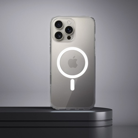 Futerał nieżółknący Clear Elite Mag Cover kompatybilny z MagSafe i Camera Control button pasuje do IPHONE 16 PRO MAX transparent