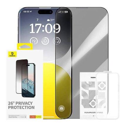 Gehärtetes Glas APPLE IPHONE 15 PRO Baseus Diamond Glass Privatisierung