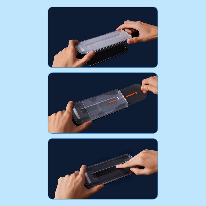 Baseus Vollbild-Hartglas für iPhone 12 Pro Max mit Lautsprecherabdeckung 0,4 mm + Montageset