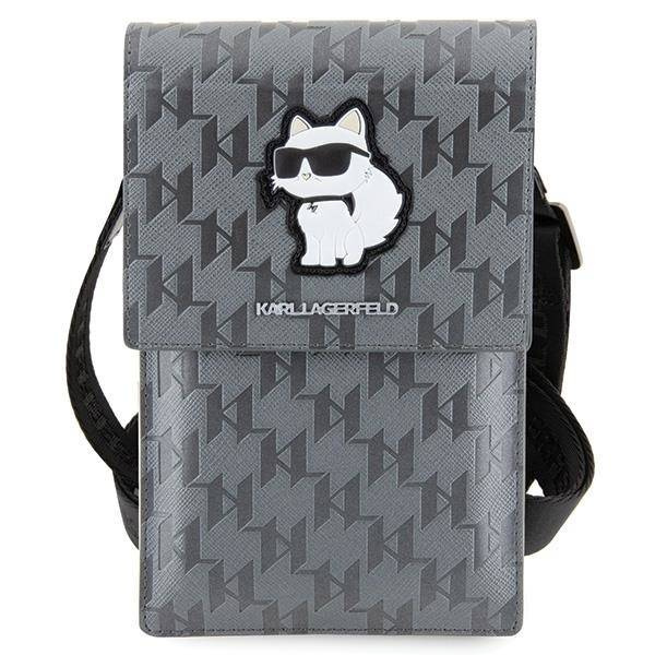 Sack Karl Lagerfeld Saffiano Monogram Choupette (KLWBSAKHPCG) silber