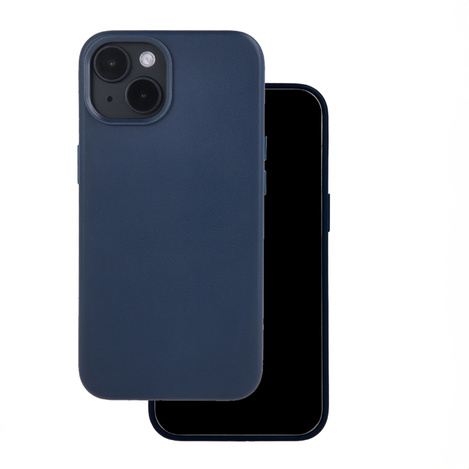 Nakładka Mag Leather do iPhone 16 6,1" ciemnoniebieska