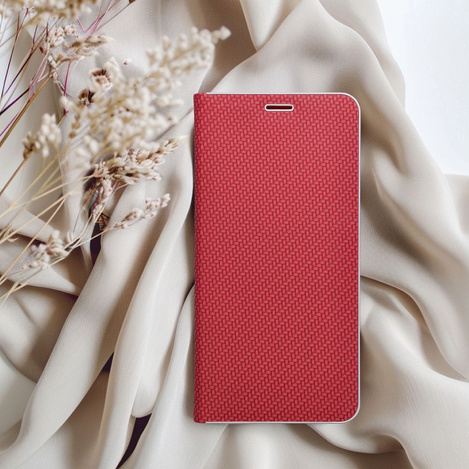 Kabura LUNA Book Carbon do XIAOMI Redmi NOTE 13 4G czerwony