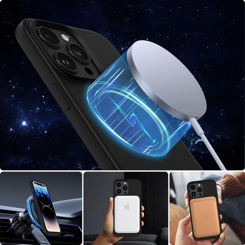 Case IPHONE 13 / 14 Tech-Protect Silicone MagSafe black